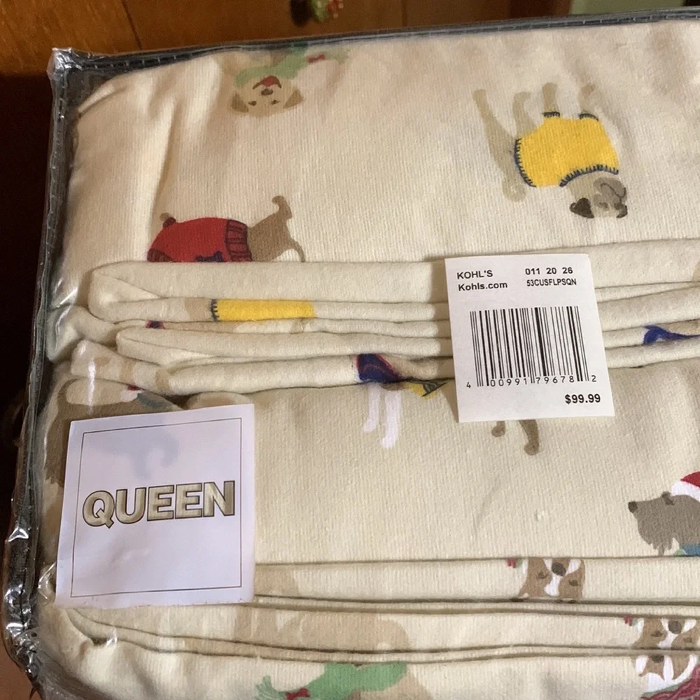 CUDDL DUDS- QUEEN ,Heavyweight Flannel 💯 Cotton 🆕 Bed Sheets